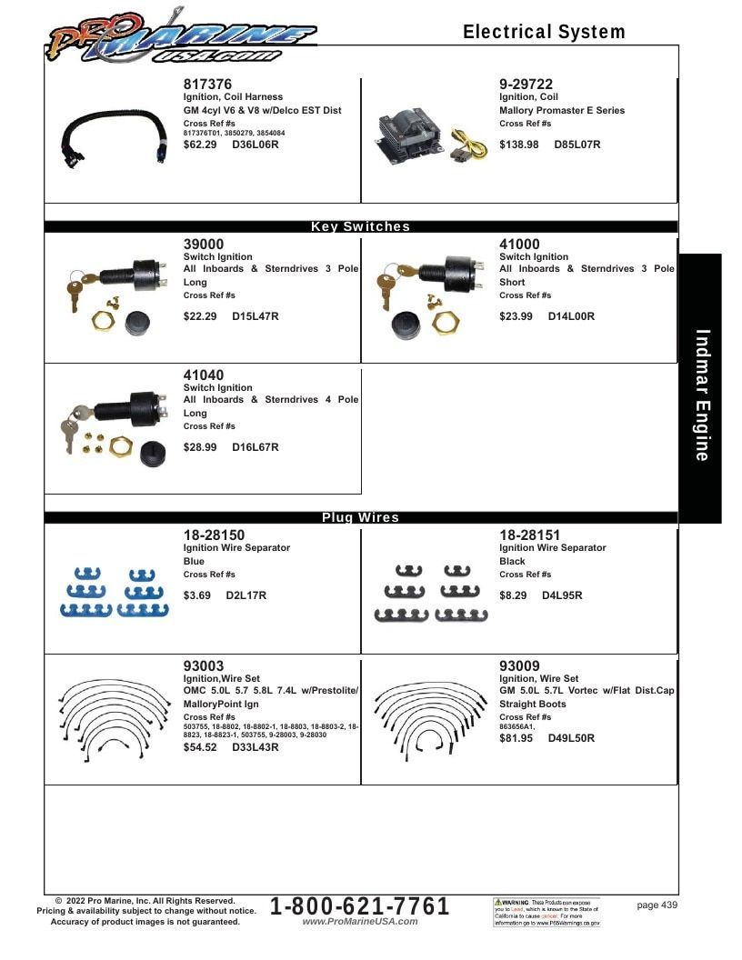 Pro Marine USA Inboard and Sterndrive Parts Catalog Weekly Ad January 1 - December 31, 2026