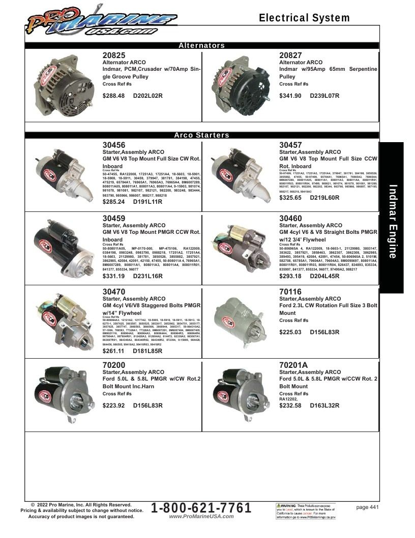 Pro Marine USA Inboard and Sterndrive Parts Catalog Weekly Ad January 1 - December 31, 2026