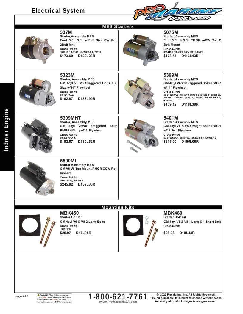 Pro Marine USA Inboard and Sterndrive Parts Catalog Weekly Ad January 1 - December 31, 2026