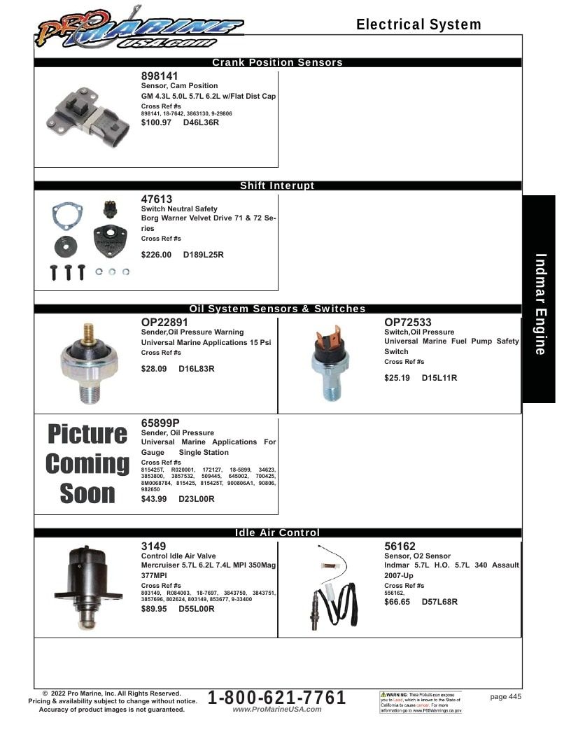 Pro Marine USA Inboard and Sterndrive Parts Catalog Weekly Ad January 1 - December 31, 2026