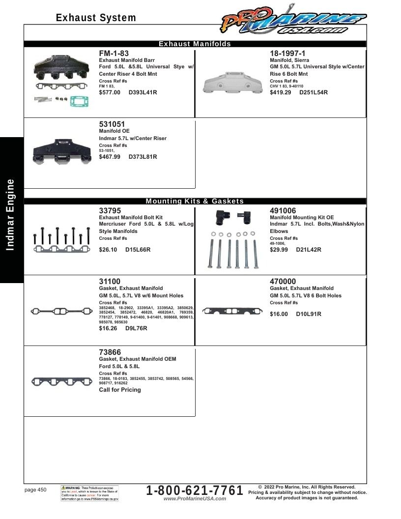 Pro Marine USA Inboard and Sterndrive Parts Catalog Weekly Ad January 1 - December 31, 2026