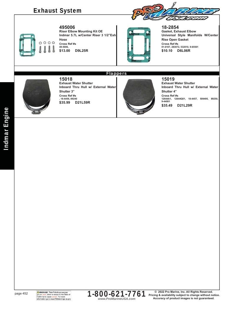 Pro Marine USA Inboard and Sterndrive Parts Catalog Weekly Ad January 1 - December 31, 2026