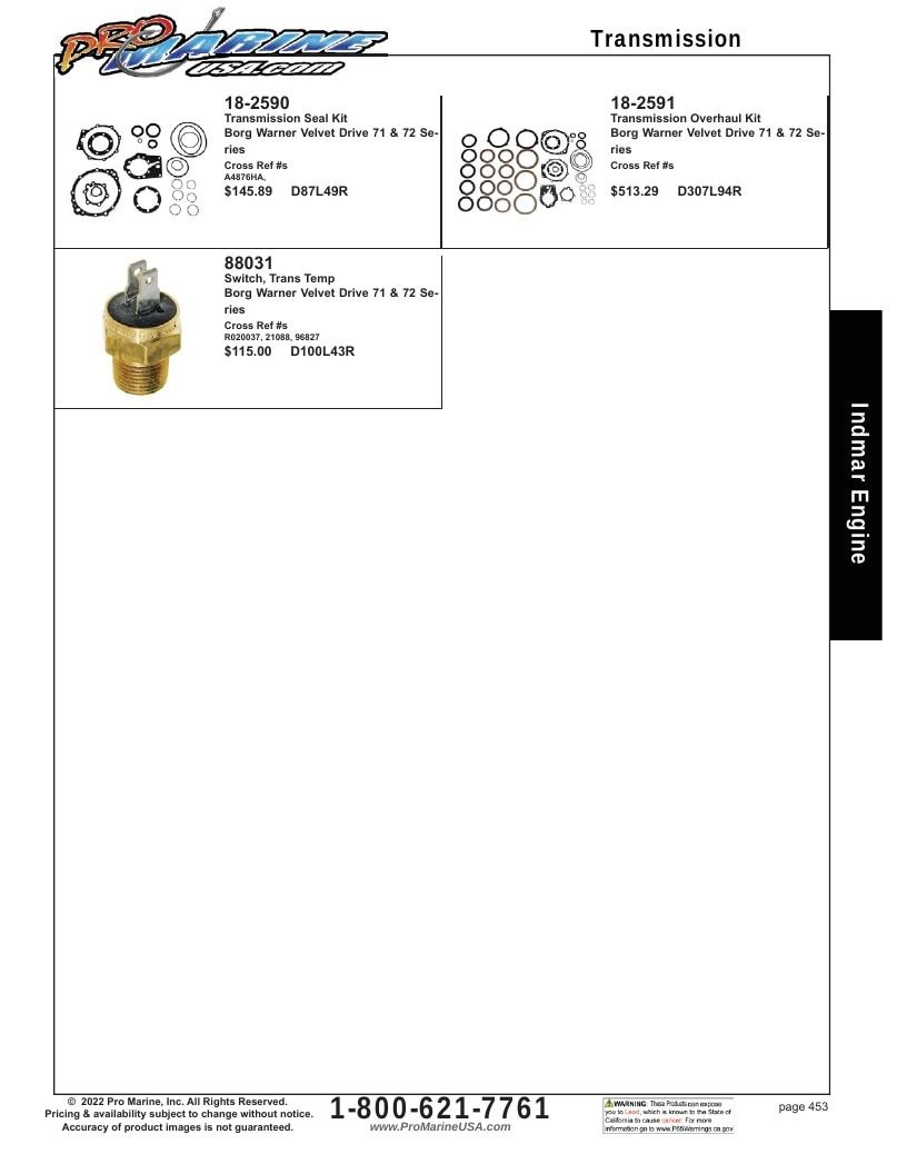 Pro Marine USA Inboard and Sterndrive Parts Catalog Weekly Ad January 1 - December 31, 2026