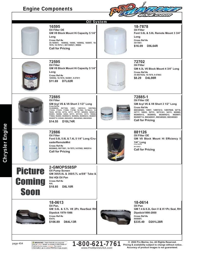 Pro Marine USA Inboard and Sterndrive Parts Catalog Weekly Ad January 1 - December 31, 2026