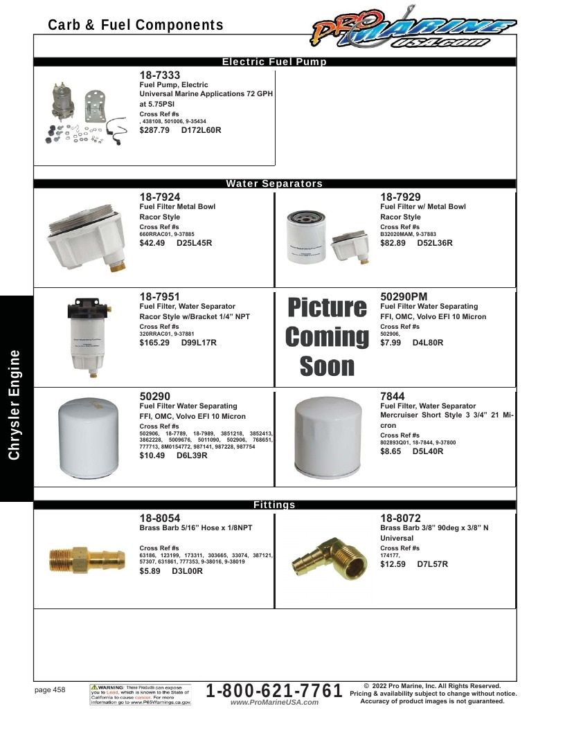 Pro Marine USA Inboard and Sterndrive Parts Catalog Weekly Ad January 1 - December 31, 2026