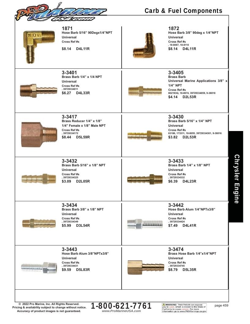 Pro Marine USA Inboard and Sterndrive Parts Catalog Weekly Ad January 1 - December 31, 2026