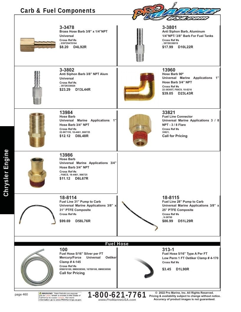 Pro Marine USA Inboard and Sterndrive Parts Catalog Weekly Ad January 1 - December 31, 2026