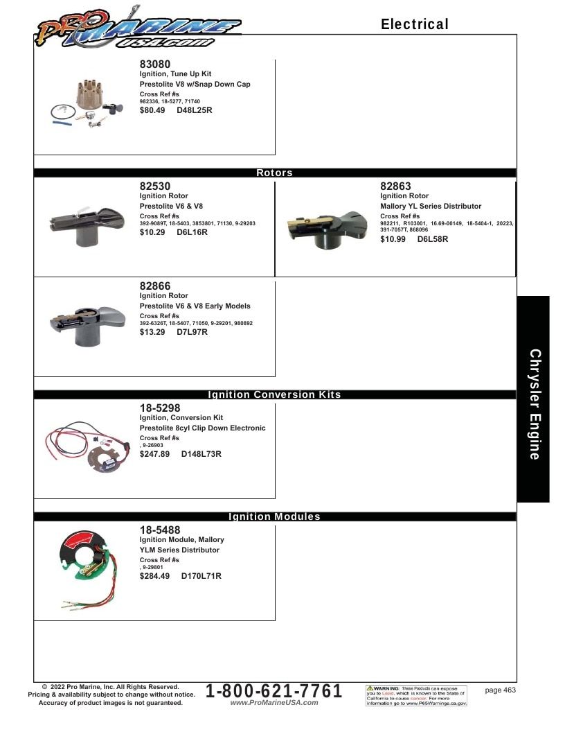 Pro Marine USA Inboard and Sterndrive Parts Catalog Weekly Ad January 1 - December 31, 2026