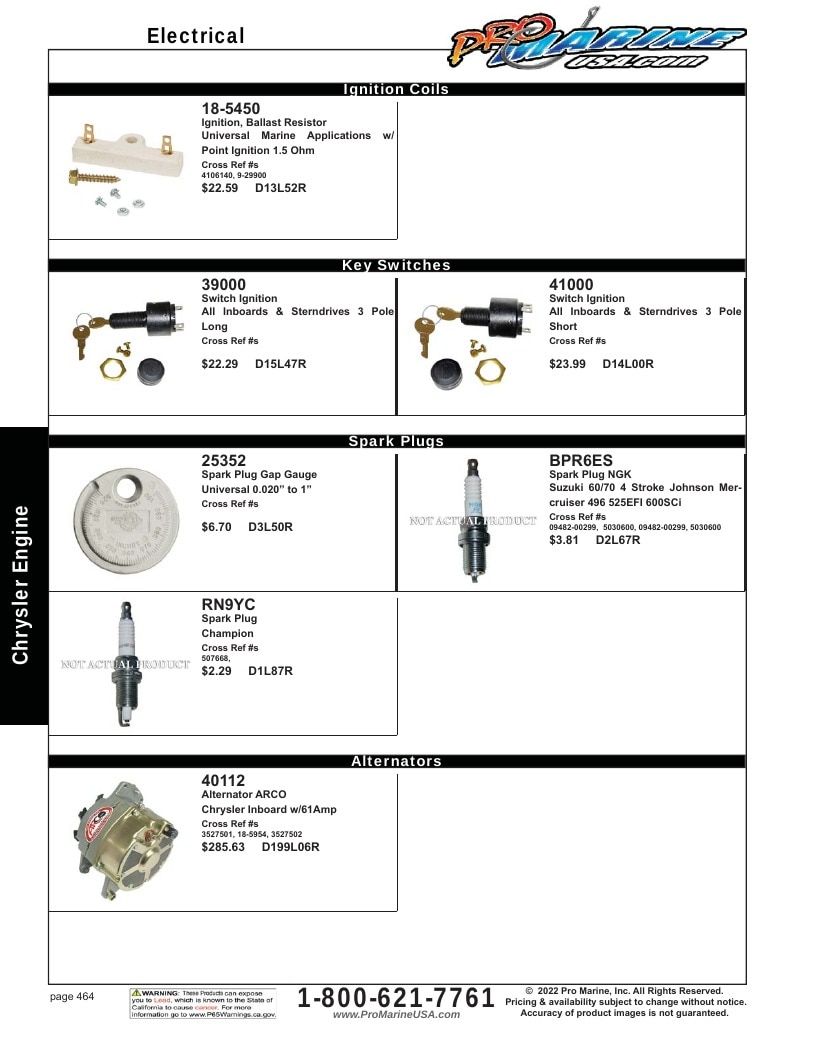 Pro Marine USA Inboard and Sterndrive Parts Catalog Weekly Ad January 1 - December 31, 2026