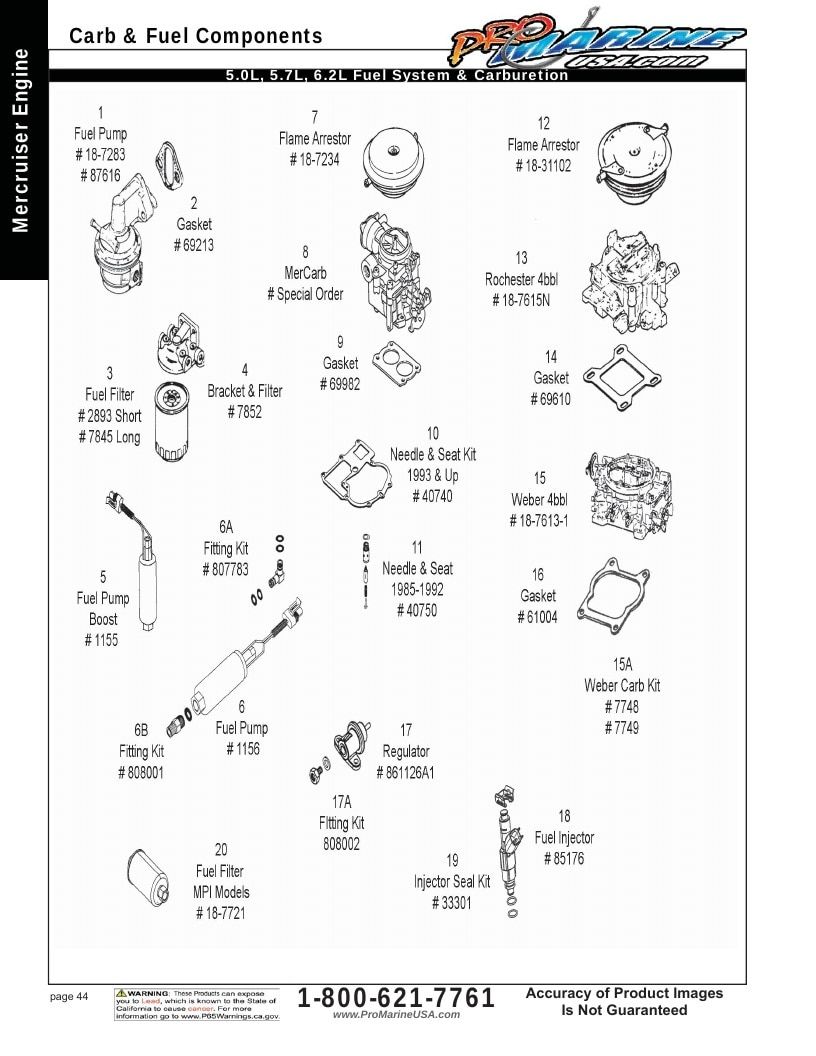 Pro Marine USA Inboard and Sterndrive Parts Catalog Weekly Ad January 1 - December 31, 2026