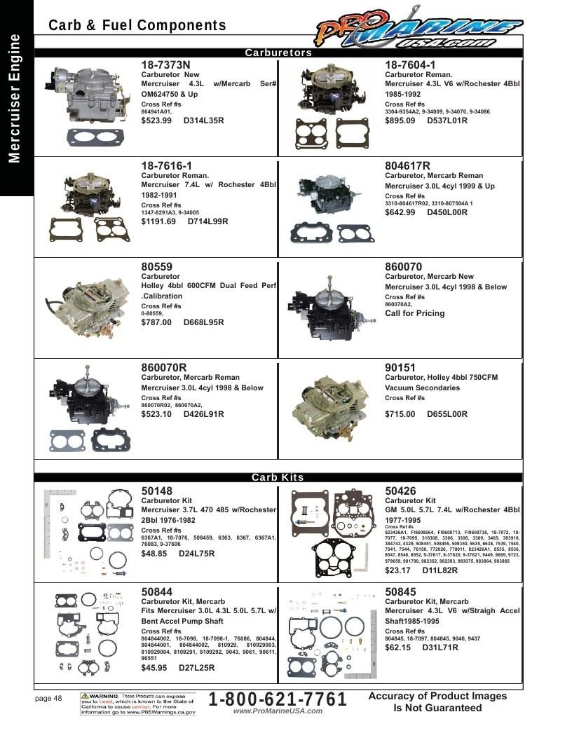 Pro Marine USA Inboard and Sterndrive Parts Catalog Weekly Ad January 1 - December 31, 2026