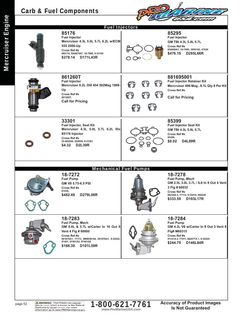 Pro Marine USA Inboard and Sterndrive Parts Catalog Weekly Ad January 1 - December 31, 2026