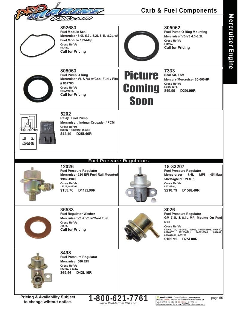 Pro Marine USA Inboard and Sterndrive Parts Catalog Weekly Ad January 1 - December 31, 2026