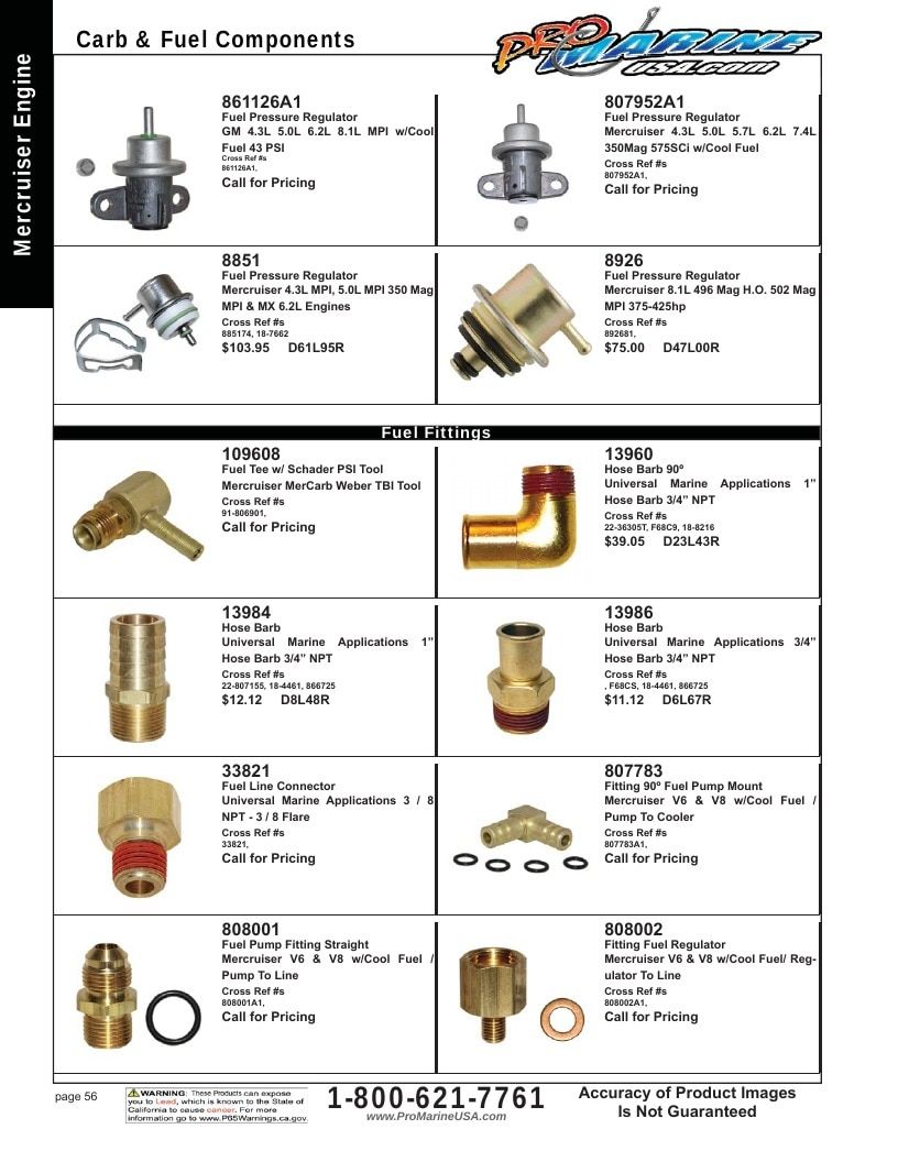 Pro Marine USA Inboard and Sterndrive Parts Catalog Weekly Ad January 1 - December 31, 2026