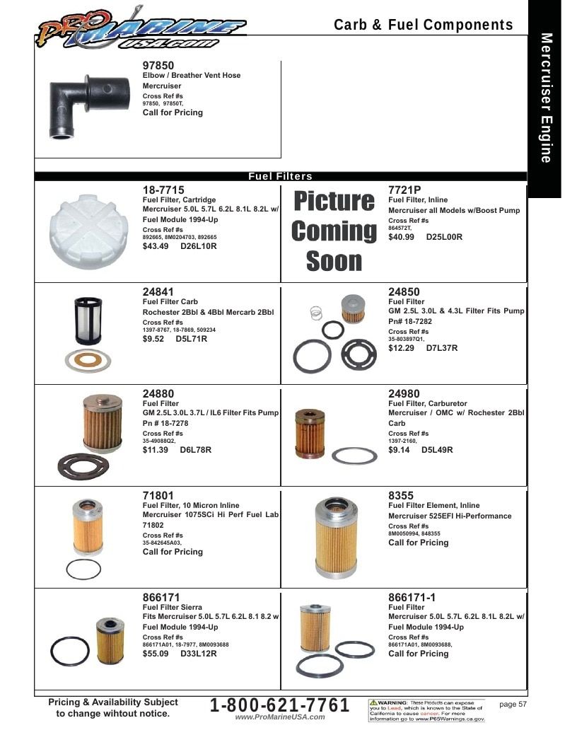 Pro Marine USA Inboard and Sterndrive Parts Catalog Weekly Ad January 1 - December 31, 2026