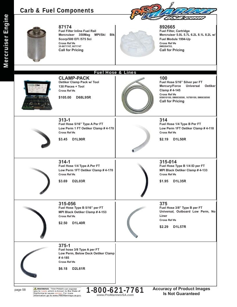 Pro Marine USA Inboard and Sterndrive Parts Catalog Weekly Ad January 1 - December 31, 2026