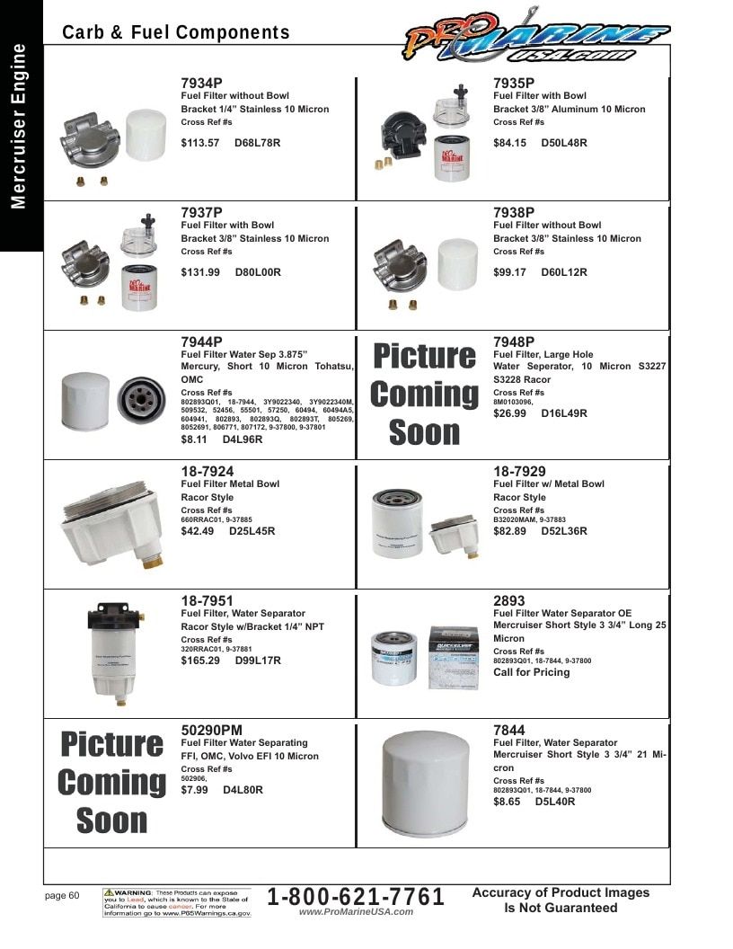 Pro Marine USA Inboard and Sterndrive Parts Catalog Weekly Ad January 1 - December 31, 2026