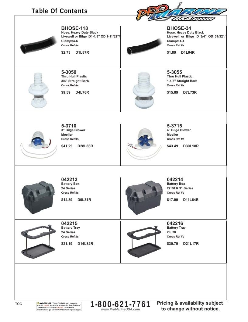 Pro Marine USA Inboard and Sterndrive Parts Catalog Weekly Ad January 1 - December 31, 2026