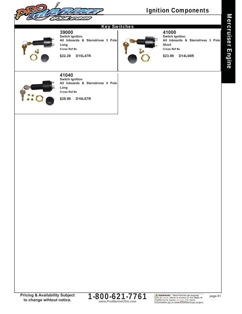 Pro Marine USA Inboard and Sterndrive Parts Catalog Weekly Ad January 1 - December 31, 2026