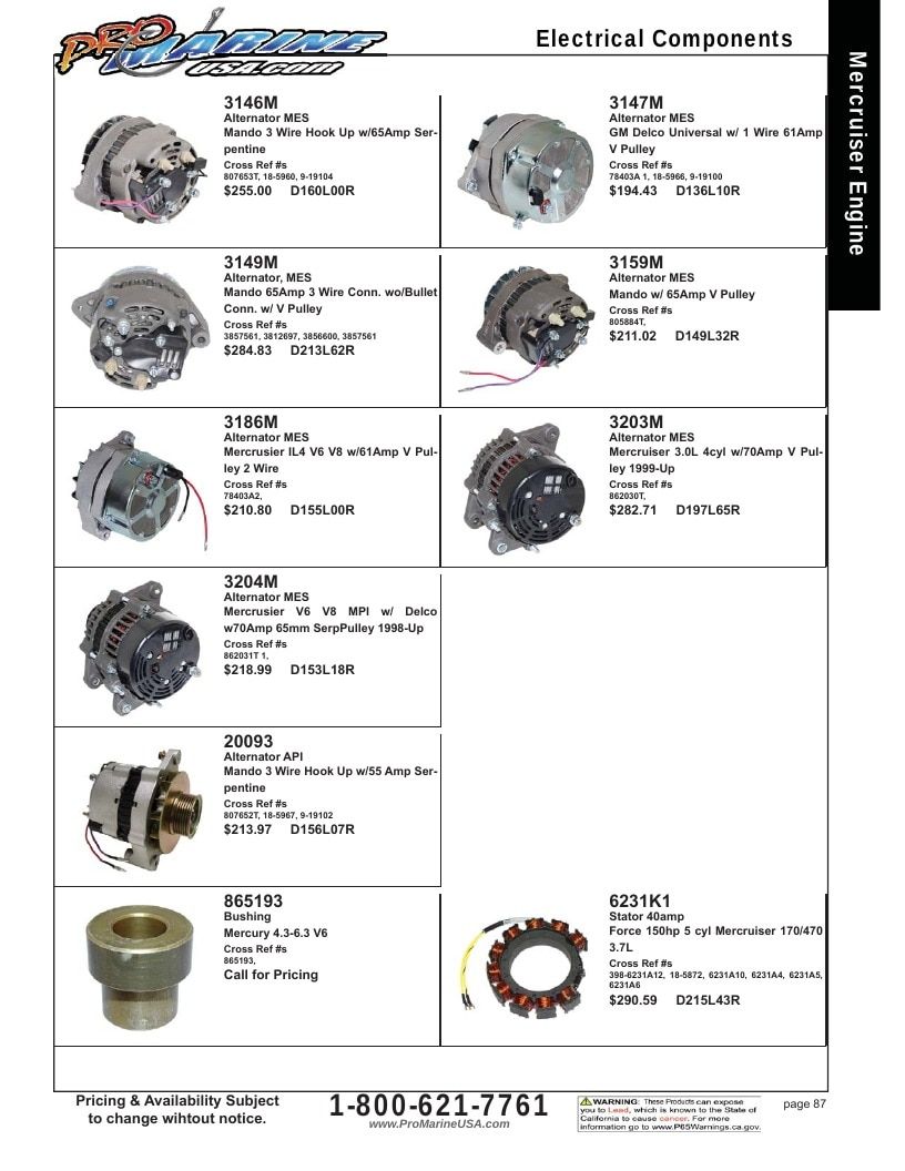 Pro Marine USA Inboard and Sterndrive Parts Catalog Weekly Ad January 1 - December 31, 2026