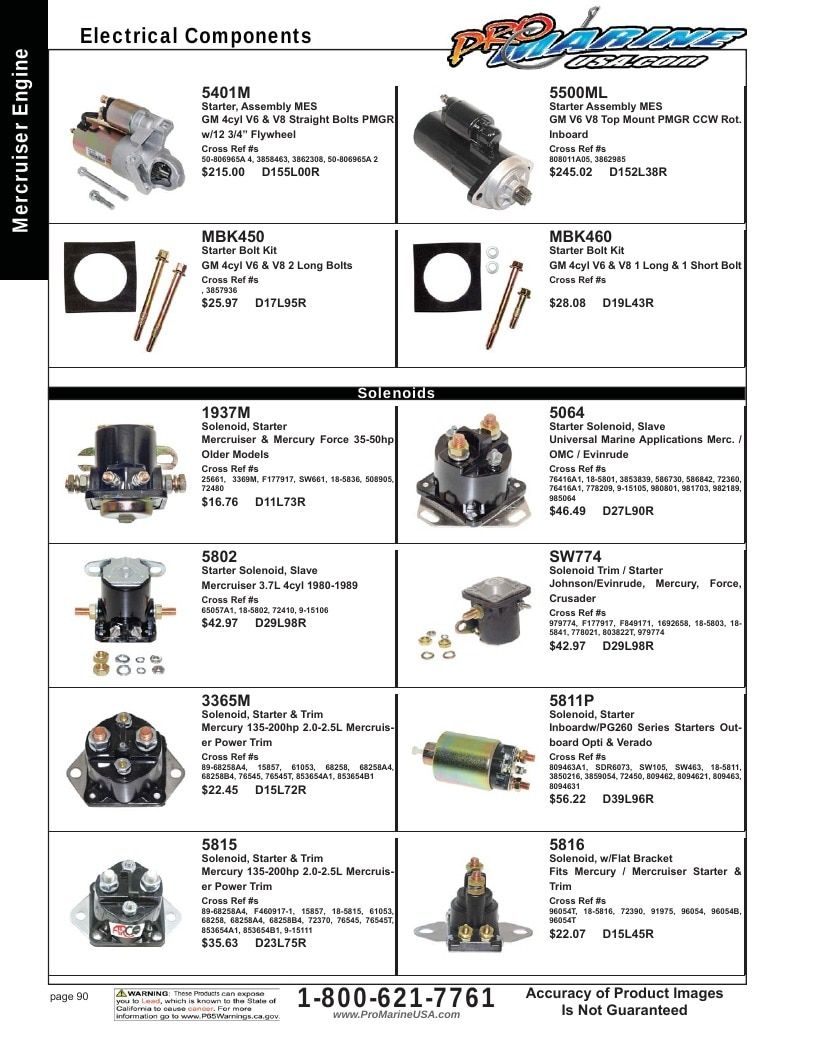 Pro Marine USA Inboard and Sterndrive Parts Catalog Weekly Ad January 1 - December 31, 2026
