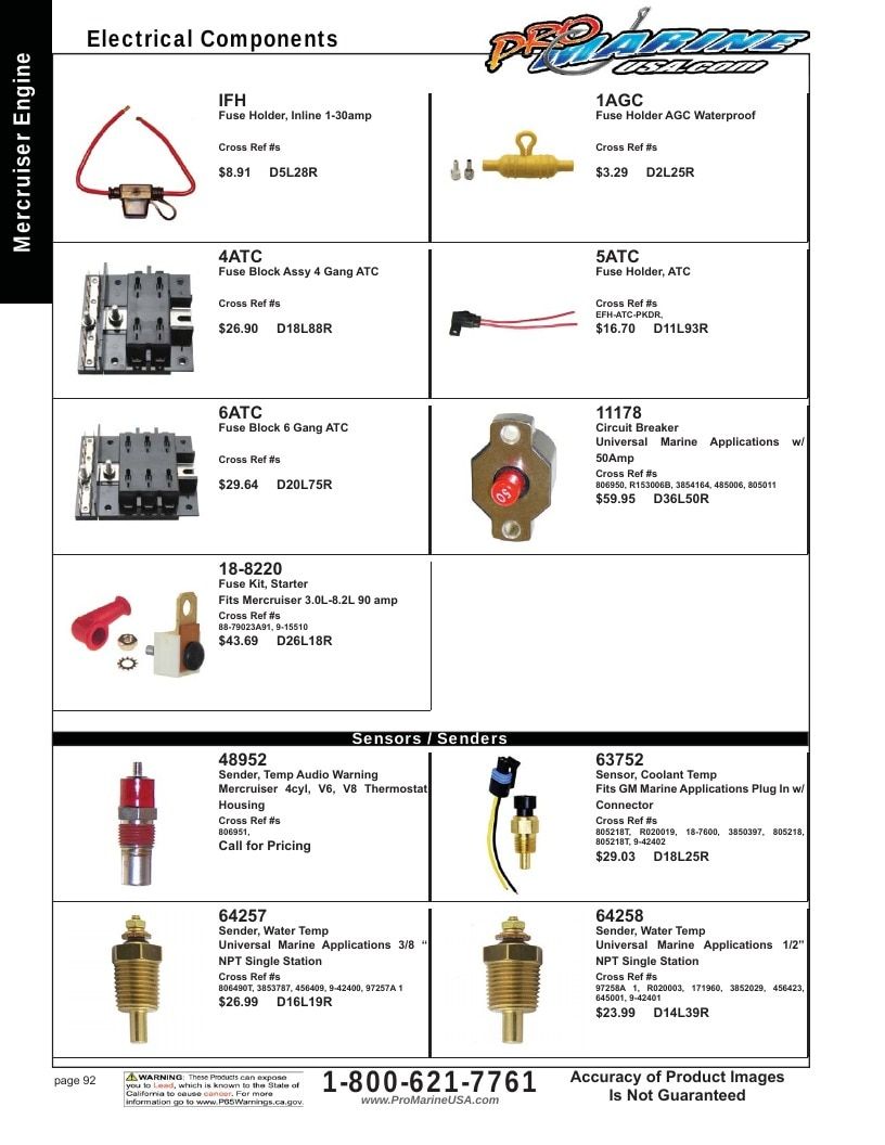 Pro Marine USA Inboard and Sterndrive Parts Catalog Weekly Ad January 1 - December 31, 2026
