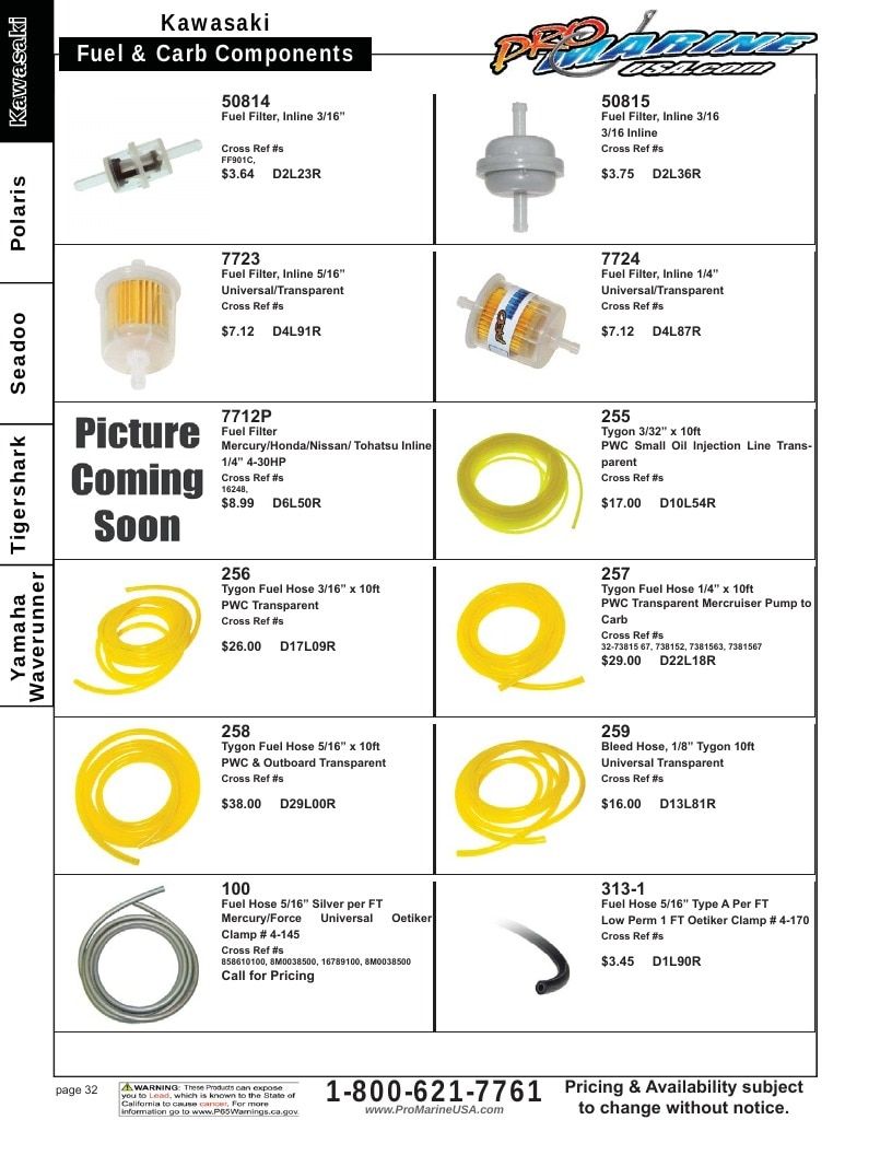 Pro Marine USA Personal Watercraft Parts Catalog Weekly Ad January 1 - December 31, 2026