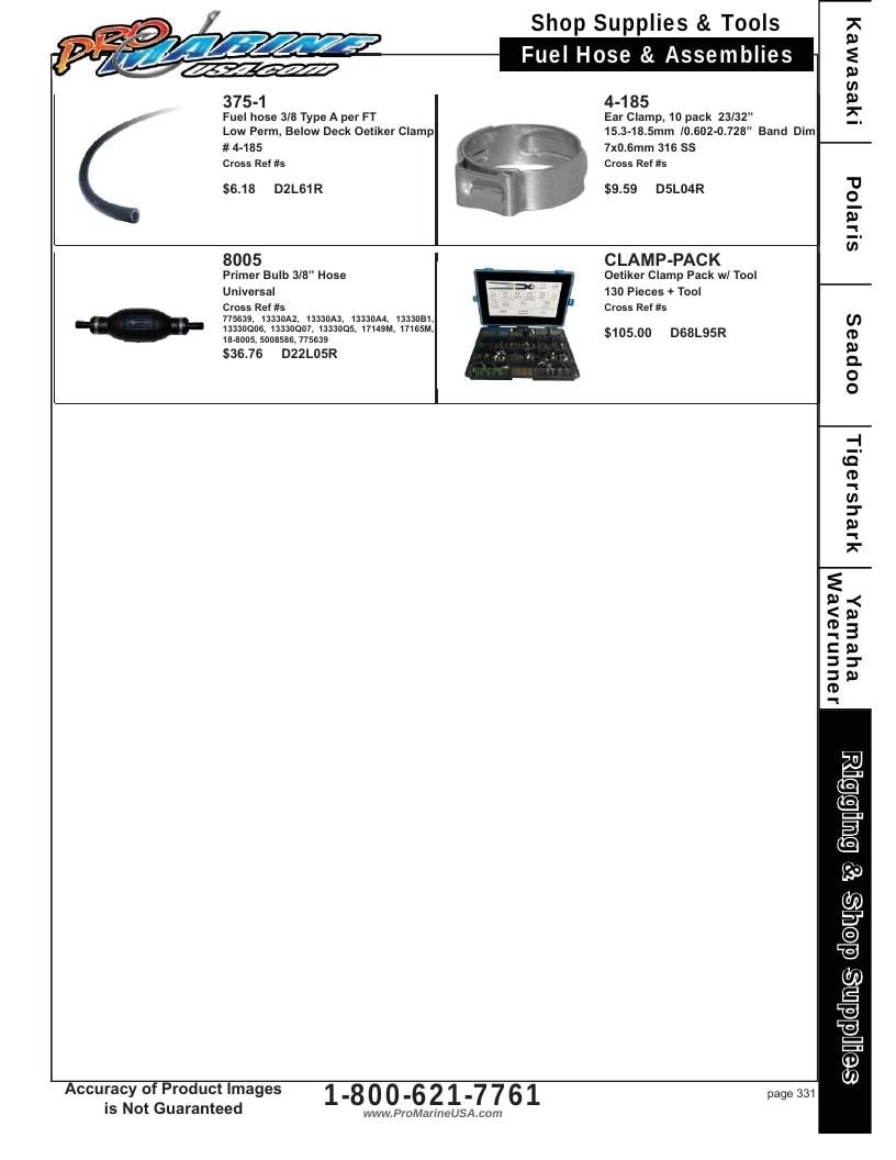 Pro Marine USA Personal Watercraft Parts Catalog Weekly Ad January 1 - December 31, 2026