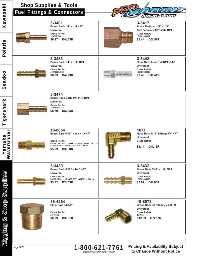 Pro Marine USA Personal Watercraft Parts Catalog Weekly Ad January 1 - December 31, 2026