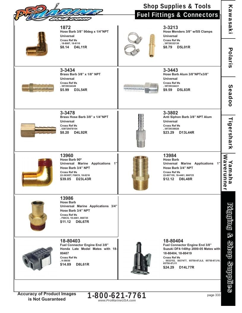 Pro Marine USA Personal Watercraft Parts Catalog Weekly Ad January 1 - December 31, 2026