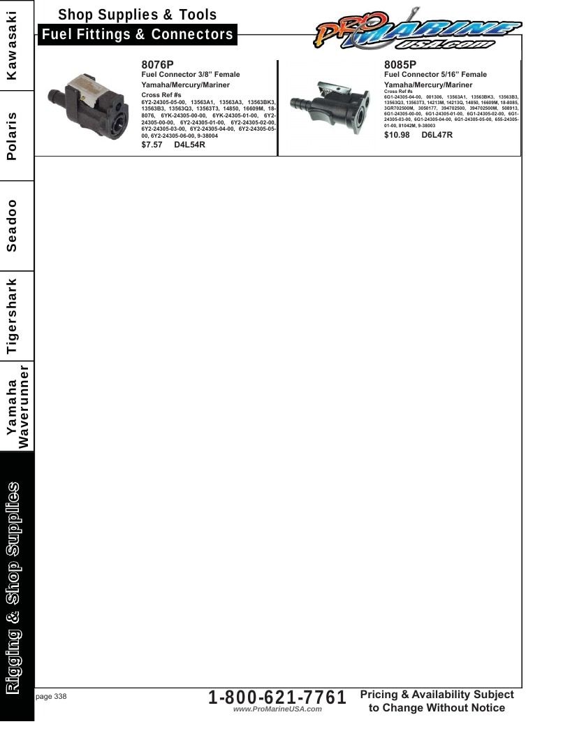 Pro Marine USA Personal Watercraft Parts Catalog Weekly Ad January 1 - December 31, 2026