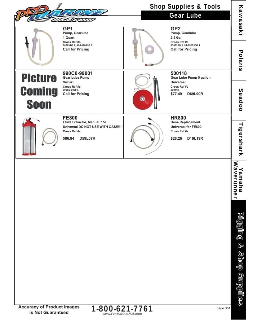 Pro Marine USA Personal Watercraft Parts Catalog Weekly Ad January 1 - December 31, 2026