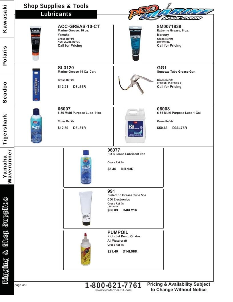 Pro Marine USA Personal Watercraft Parts Catalog Weekly Ad January 1 - December 31, 2026