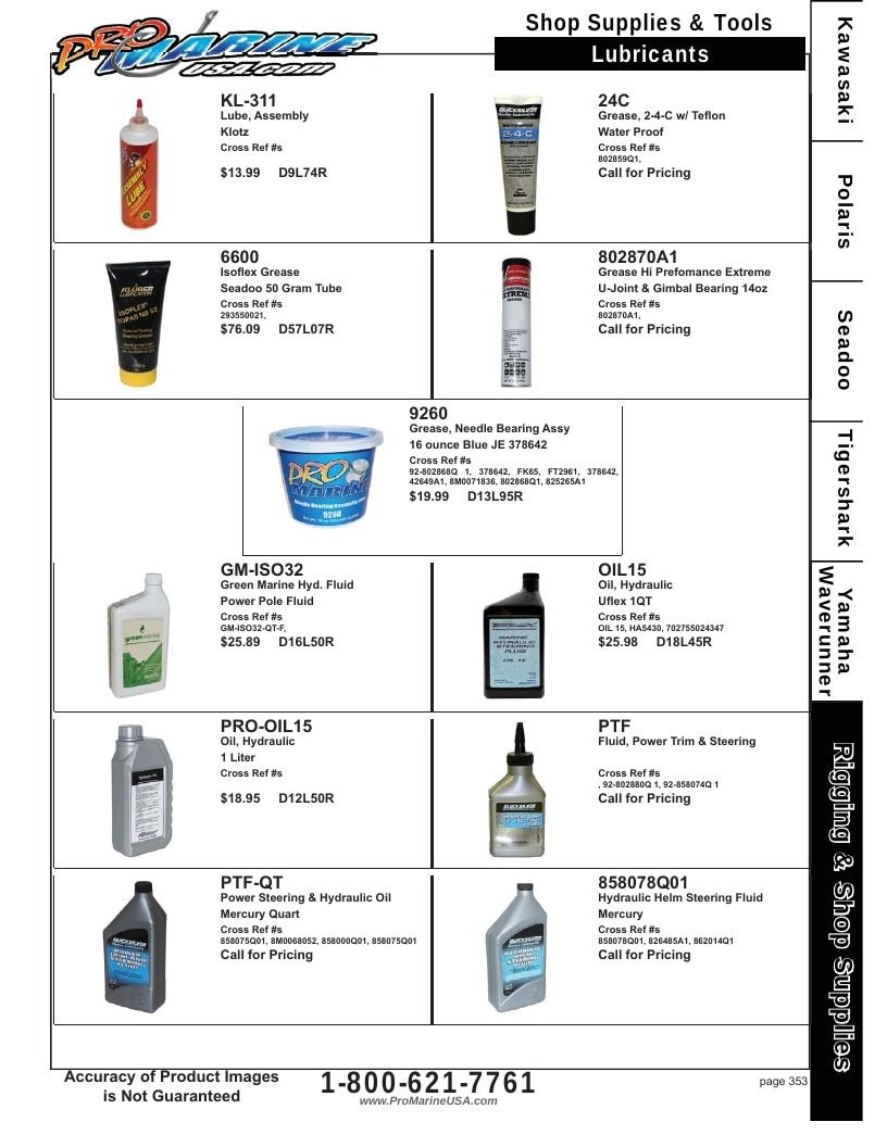 Pro Marine USA Personal Watercraft Parts Catalog Weekly Ad January 1 - December 31, 2026