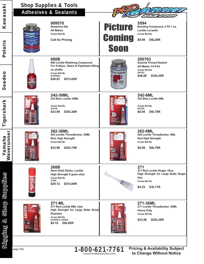 Pro Marine USA Personal Watercraft Parts Catalog Weekly Ad January 1 - December 31, 2026