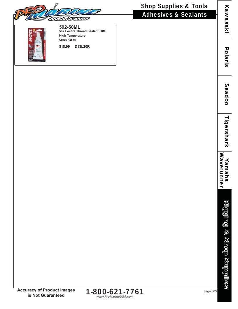 Pro Marine USA Personal Watercraft Parts Catalog Weekly Ad January 1 - December 31, 2026