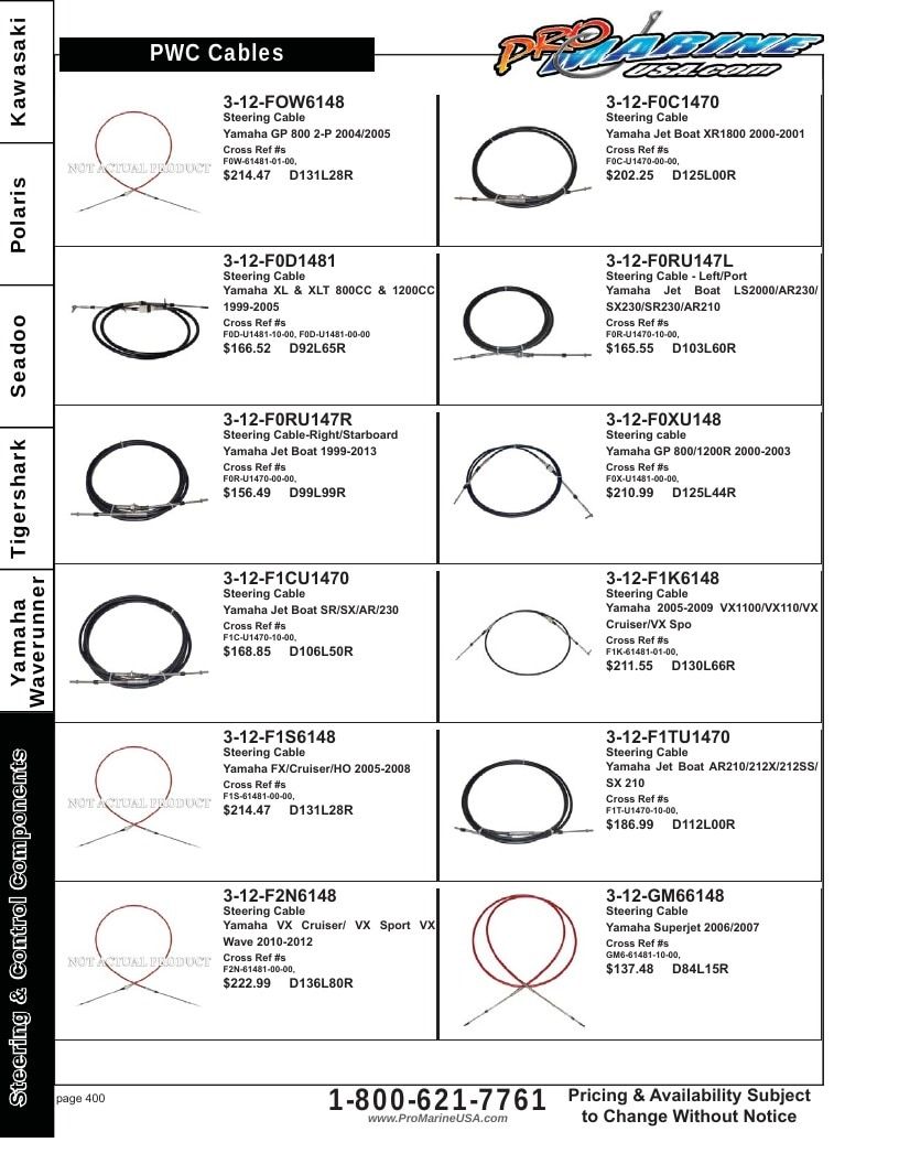 Pro Marine USA Personal Watercraft Parts Catalog Weekly Ad January 1 - December 31, 2026