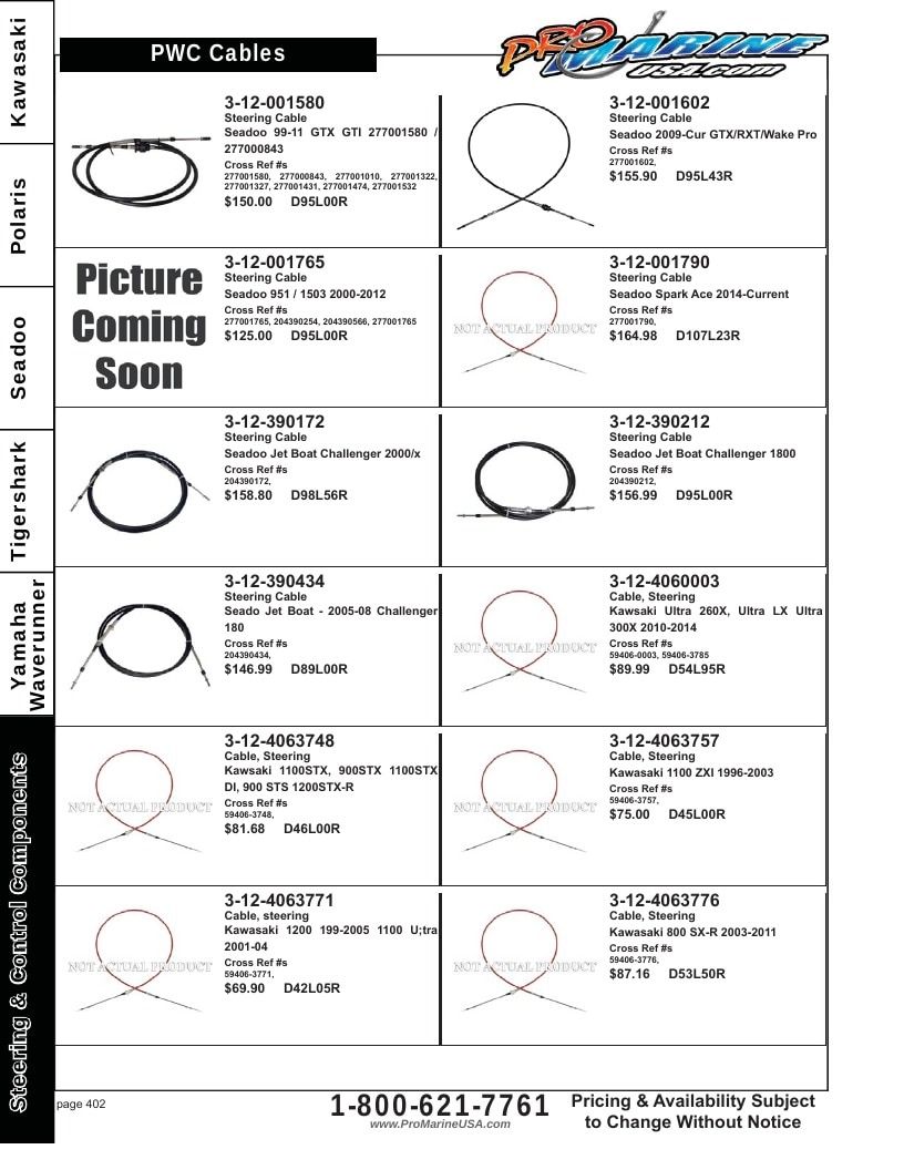 Pro Marine USA Personal Watercraft Parts Catalog Weekly Ad January 1 - December 31, 2026