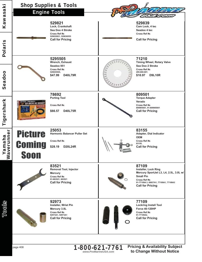 Pro Marine USA Personal Watercraft Parts Catalog Weekly Ad January 1 - December 31, 2026