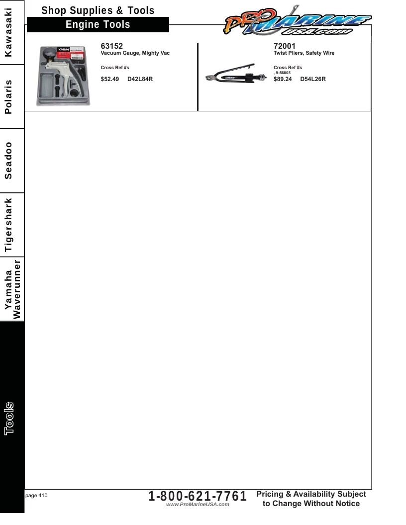 Pro Marine USA Personal Watercraft Parts Catalog Weekly Ad January 1 - December 31, 2026