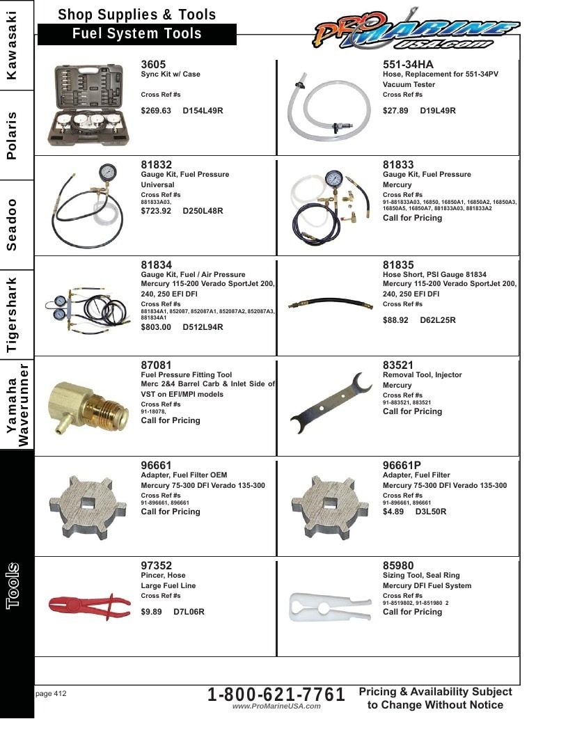 Pro Marine USA Personal Watercraft Parts Catalog Weekly Ad January 1 - December 31, 2026