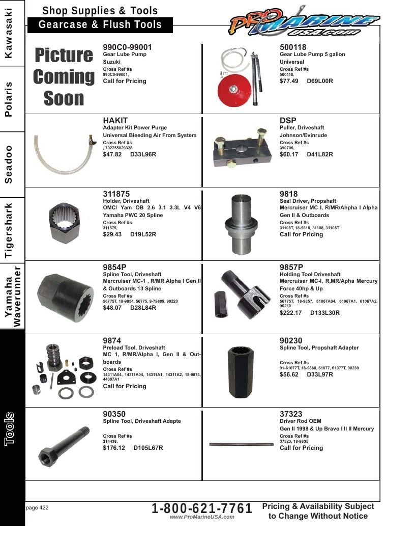 Pro Marine USA Personal Watercraft Parts Catalog Weekly Ad January 1 - December 31, 2026