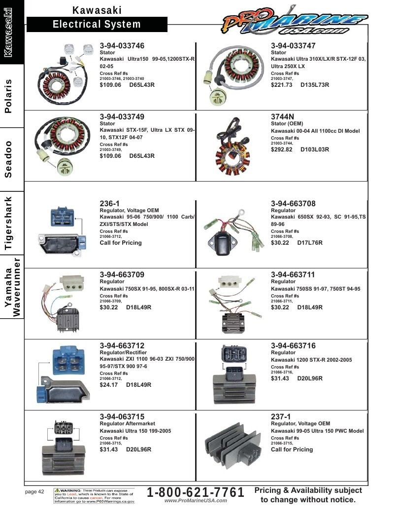 Pro Marine USA Personal Watercraft Parts Catalog Weekly Ad January 1 - December 31, 2026