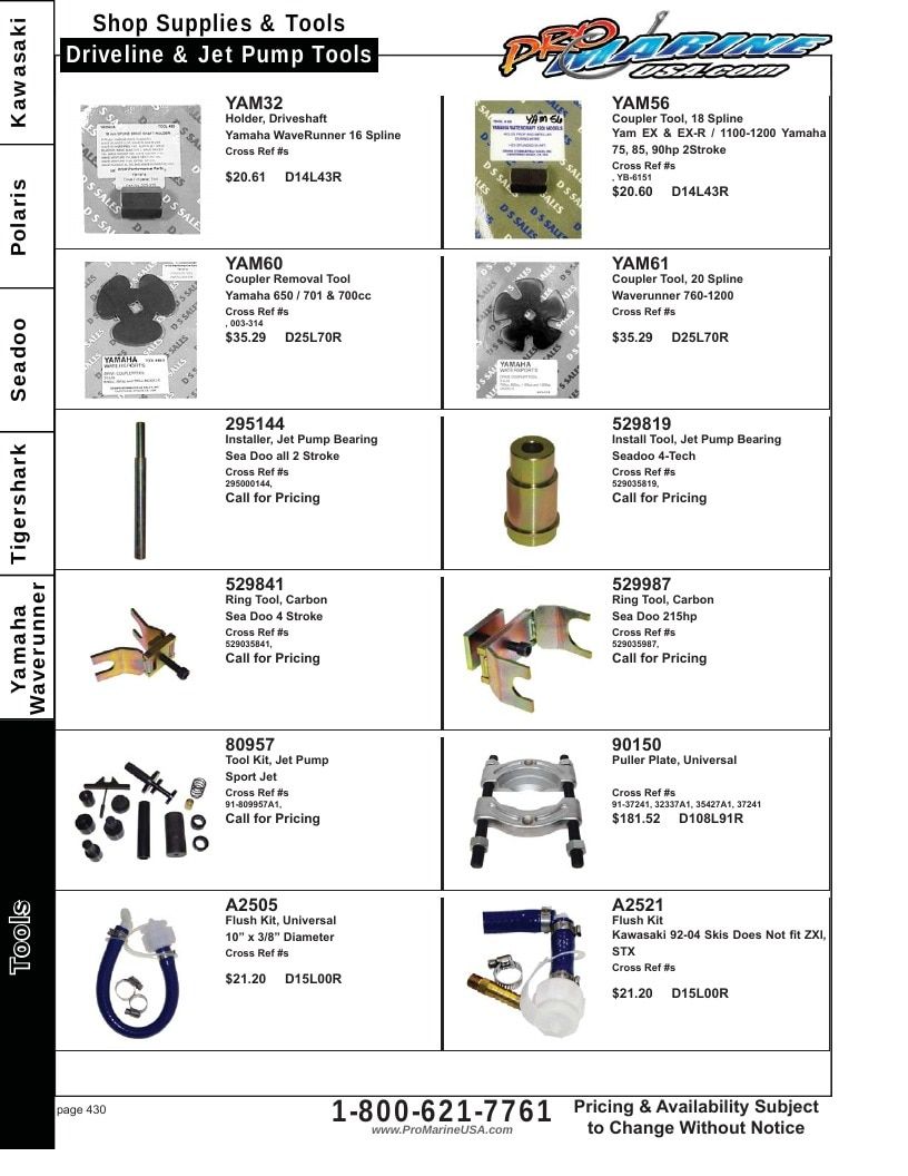 Pro Marine USA Personal Watercraft Parts Catalog Weekly Ad January 1 - December 31, 2026
