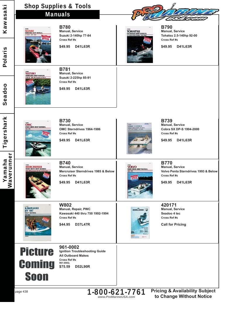 Pro Marine USA Personal Watercraft Parts Catalog Weekly Ad January 1 - December 31, 2026