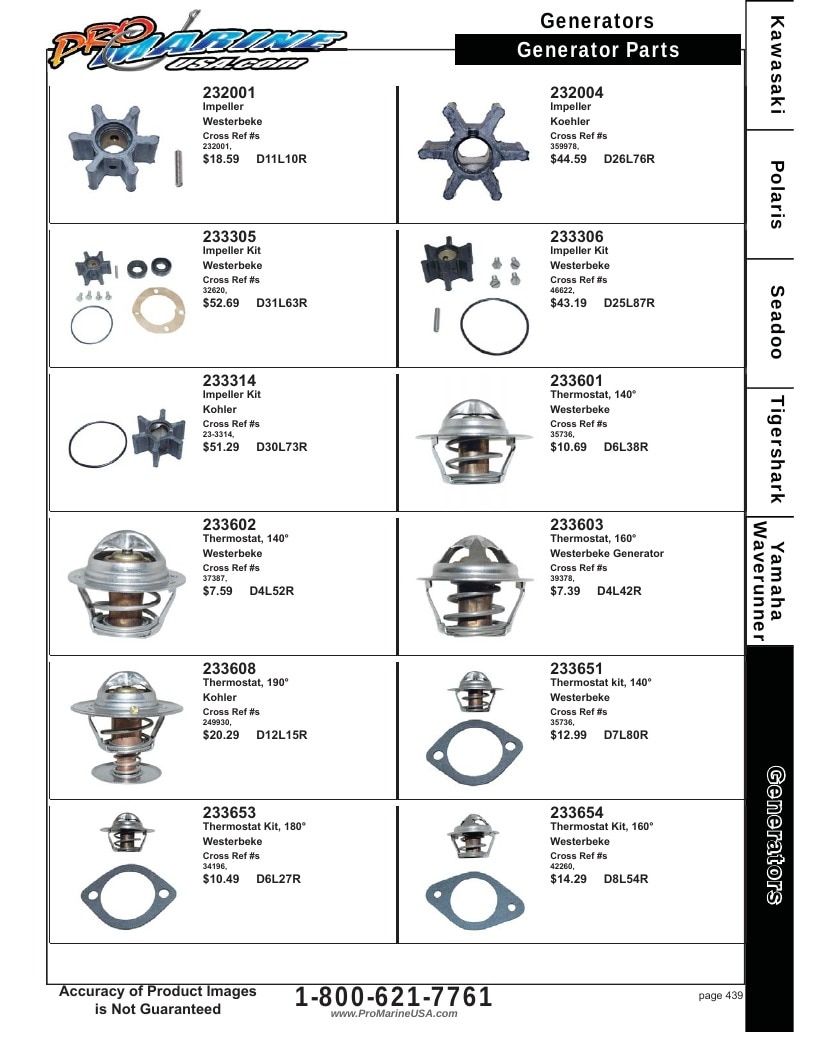 Pro Marine USA Personal Watercraft Parts Catalog Weekly Ad January 1 - December 31, 2026
