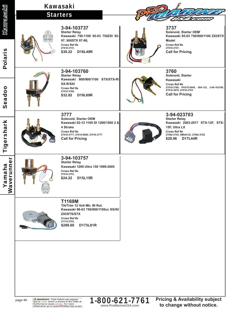 Pro Marine USA Personal Watercraft Parts Catalog Weekly Ad January 1 - December 31, 2026