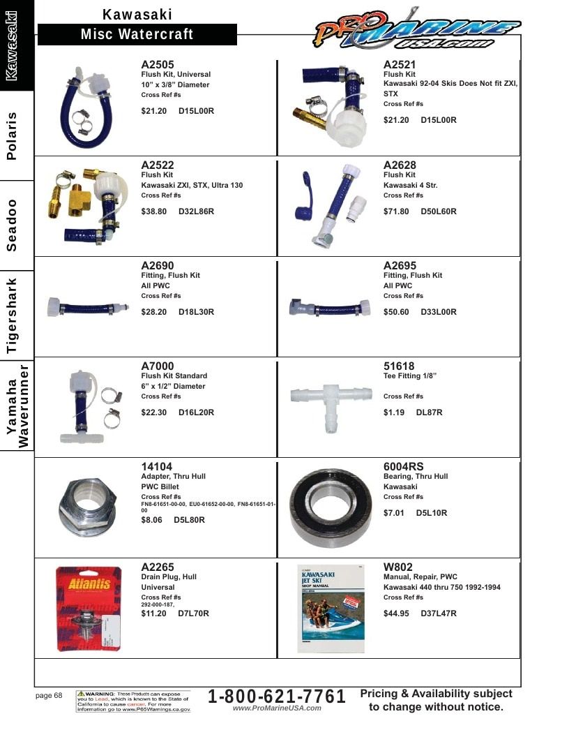 Pro Marine USA Personal Watercraft Parts Catalog Weekly Ad January 1 - December 31, 2026