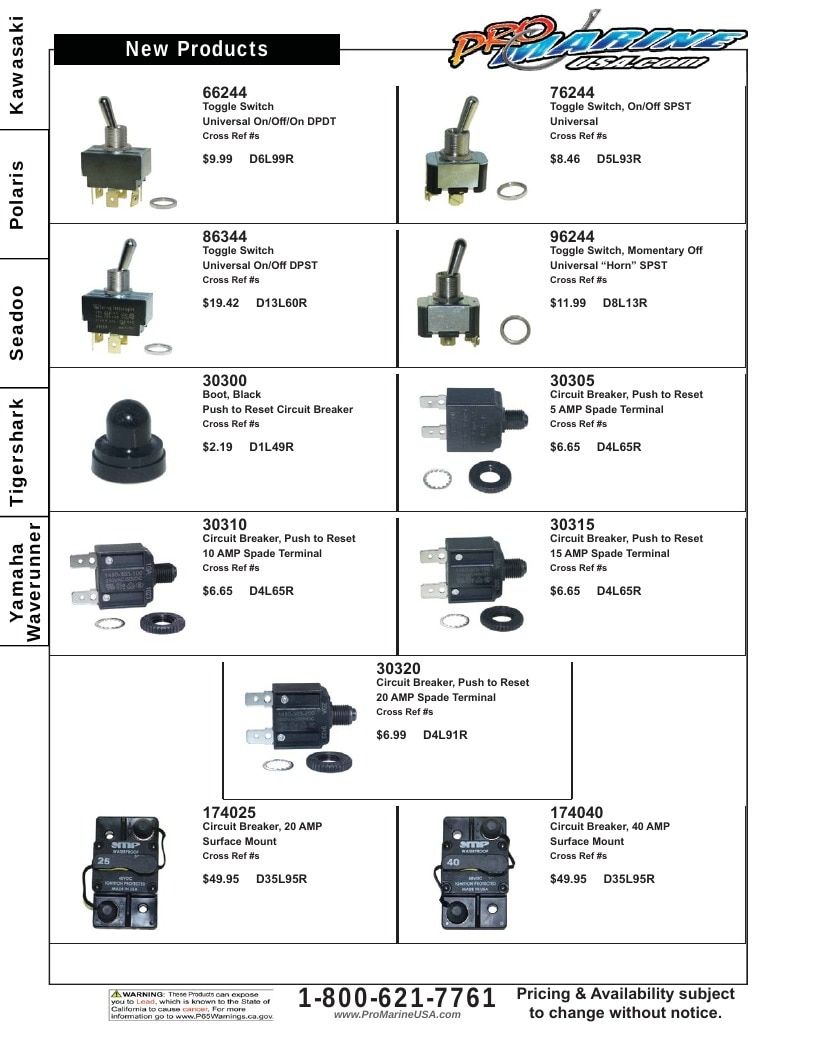 Pro Marine USA Personal Watercraft Parts Catalog Weekly Ad January 1 - December 31, 2026