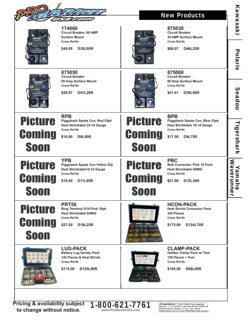 Pro Marine USA Personal Watercraft Parts Catalog Weekly Ad January 1 - December 31, 2026
